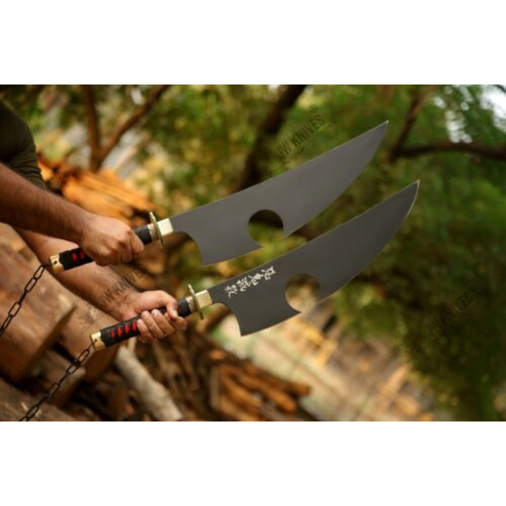 Tengen Uzui twin Nichirin Demon slayer sword Double Anime Sword, Anime Cosplay 4.jpg