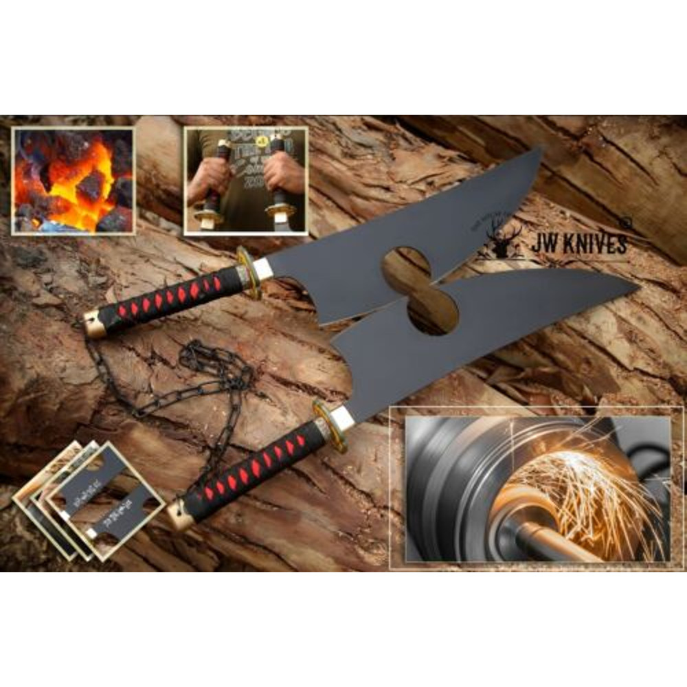 Tengen Uzui twin Nichirin Demon slayer sword Double Anime Sword, Anime Cosplay 8.jpg