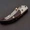 Custom Handmade Damascus Folding Knife Pocket knife Leather EDC Gift for him 7.jpg