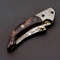 Custom Handmade Damascus Folding Knife Pocket knife Leather EDC Gift for him 8.jpg