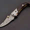 Custom Handmade Damascus Folding Knife Pocket knife Leather EDC Gift for him 1.jpg