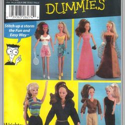 Digital - Vintage Simplicity 5755 Barbie Sewing Pattern - Wardrobe Clothes for Dolls 11-1/2" - Vintage 1980s - PDF