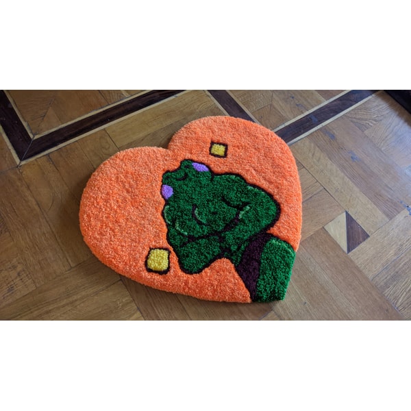 Frog Rug Tufted kawaii decor tufted rug frog plush cute rug funky rug funky | Inspire ...