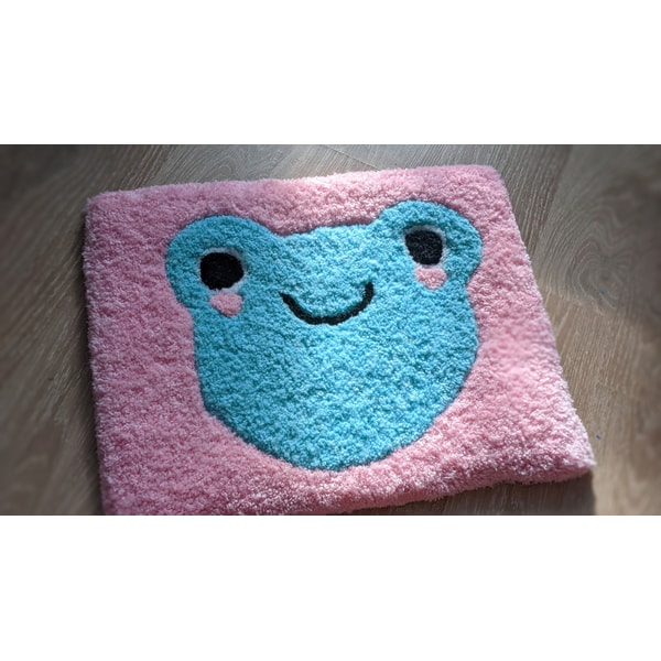 Frog Rug Tufted kawaii decor tufted rug frog plush cute rug funky rug funky | Inspire ...