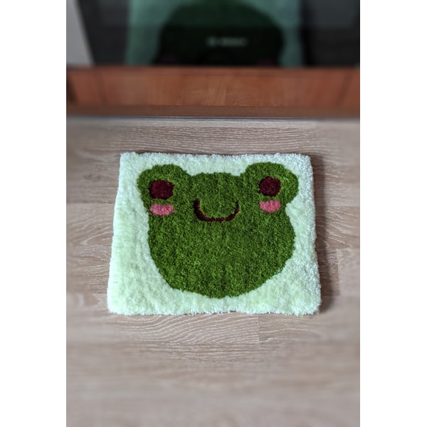 Frog Rug Tufted kawaii decor tufted rug frog plush cute rug funky rug funky | Inspire ...