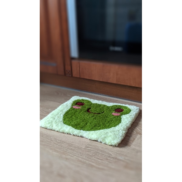 Frog Rug Tufted kawaii decor tufted rug frog plush cute rug funky rug funky | Inspire ...