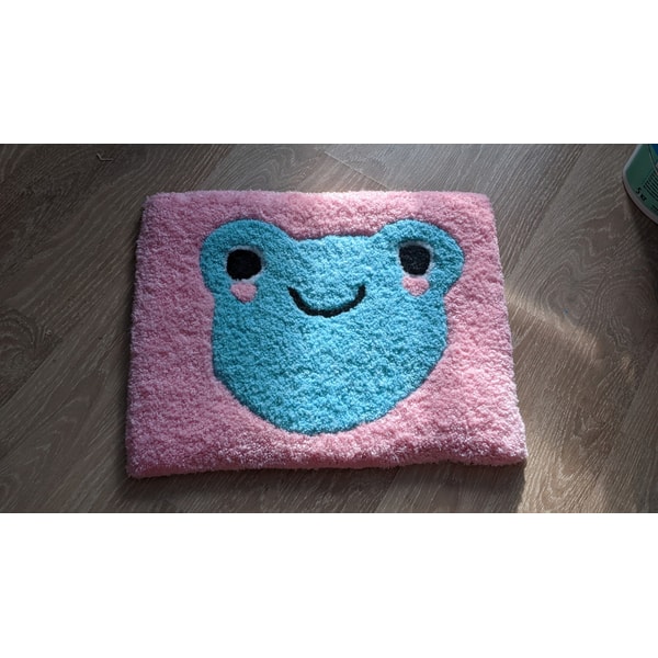 Frog Rug Tufted kawaii decor tufted rug frog plush cute rug funky rug funky | Inspire ...