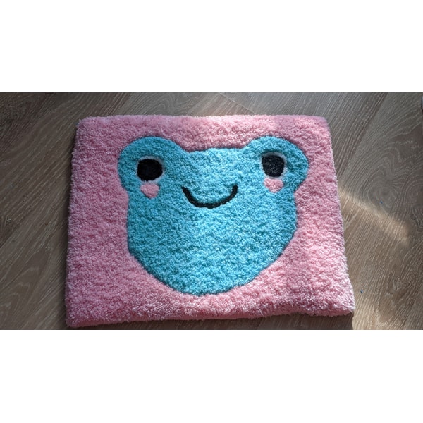 kawaii decor tufted rug frog plush cute rug funky rug funky | Inspire ...