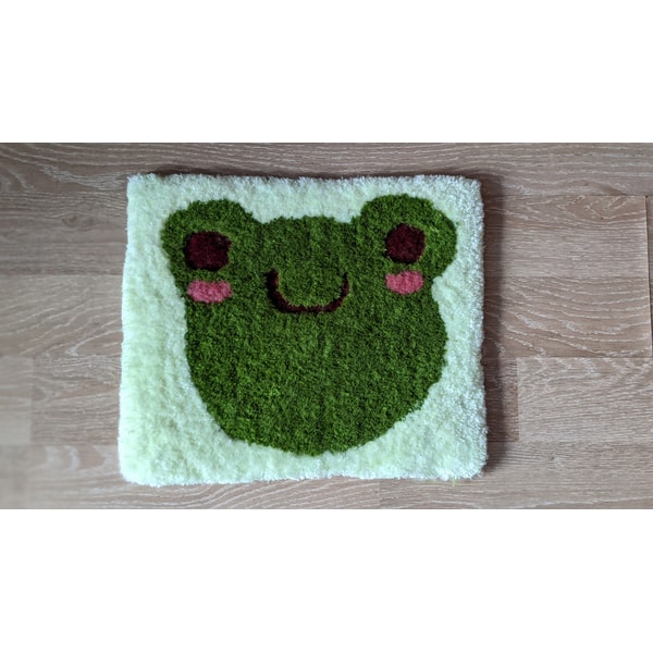 Frog Rug Tufted kawaii decor tufted rug frog plush cute rug funky rug funky | Inspire ...