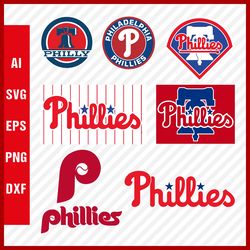 Philadelphia Phillies SVG Files - Phillies Logo SVG - Philadelphia Phillies PNG Logo, MLB Logo, Clipart Bundle