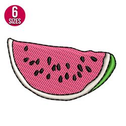 Watermelon embroidery design, Machine embroidery pattern, Instant Download