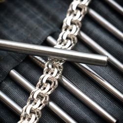 a set of mandrels for the manufacture of chain links, l-200 mm (41 mandrels) in a case