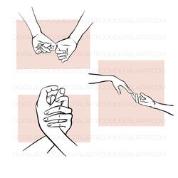 Lovers hands,  3 png sublimation design