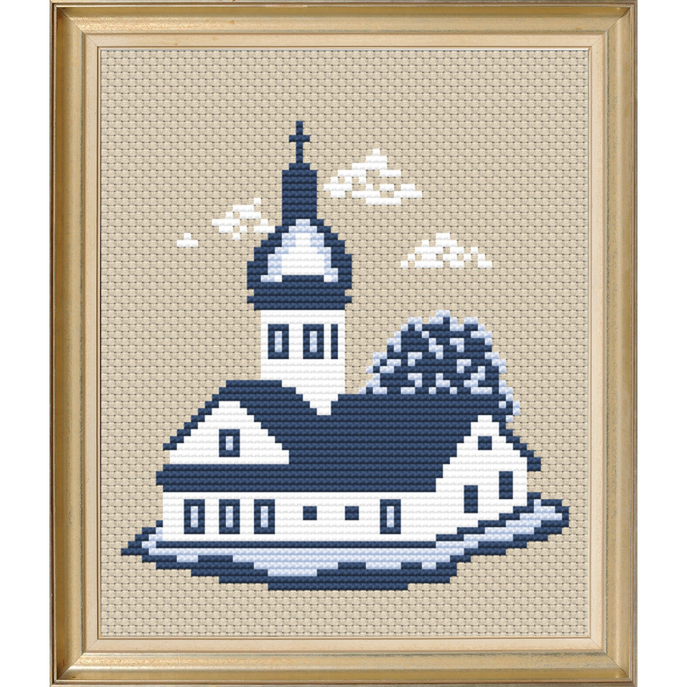 Cross stitch PATTERN, Orthodox church2.jpg