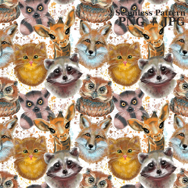 animal-portrait-wallpaper-seamless-pattern