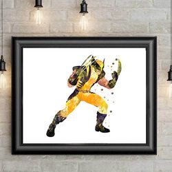 Wolverine Marvel Superhero Art Print Digital Files decor nursery room watercolor