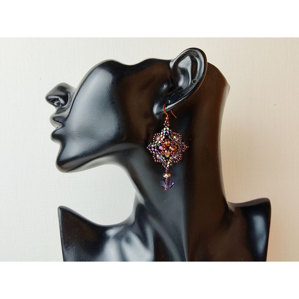 purple crystal earrings boho shic 1.jpg