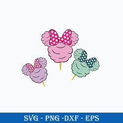 cotton candy minnie svg, disney valentine svg, valentine day svg