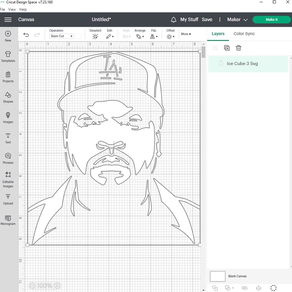 Ice Cube 3 SVG Cutting Files, Rapper Digital Clip Art, Hip h | Inspire ...
