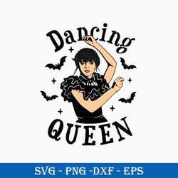 wednesday addams dancing queen svg, wednesday svg, addams family svg