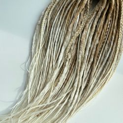 Dreadlocks handmade extension, Boho style for women, Handmade set of textured dreads, Dreadlocks for festival