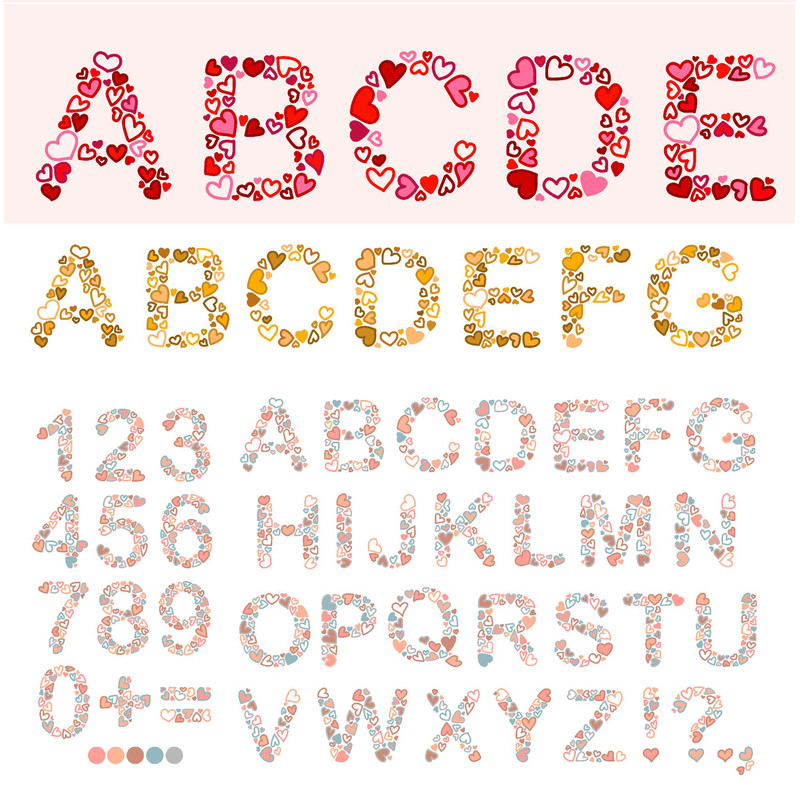Heart-font-Happy-valentines-day