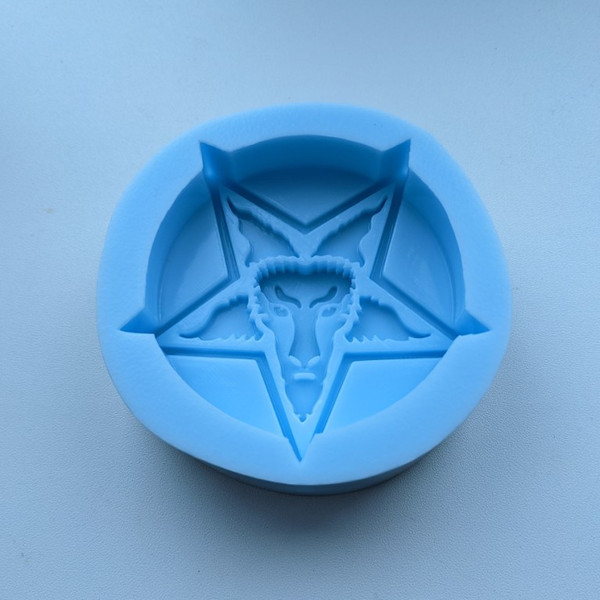 Baphomet pentagram silicone mold