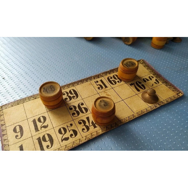 antique soviet loto russian bingo vintage