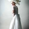 Ivory Rose Hat Women's Kentucky Derby Wedding  Bridal Shower hat Fashion Show headpiece.jpg