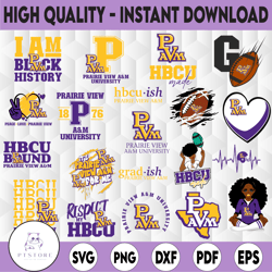 20 files prairie view svg, hbcu teams svg, hbcu football svg