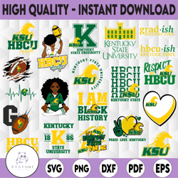 20 files kentucky state svg, hbcu teams svg, hbcu football svg, sport bundle svg, clipart