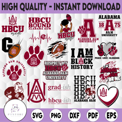 21 files alabama a&m university svg, hbcu teams svg, hbcu football svg, sport bundle svg, clipart