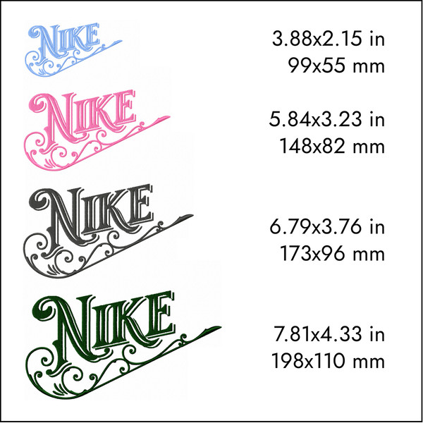 nike classic swoosh logo machine embroidery designs