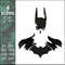 batman comic superhero arkham machine embroidery design