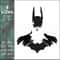Batman Embroidery Design, Arkham Knight comic DC superhero - Inspire Uplift