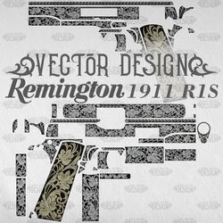 VECTOR DESIGN Remington 1911 R1S "Leafy scrolls"