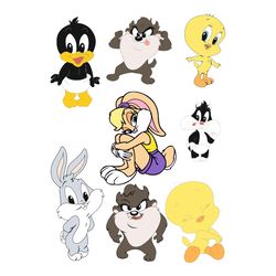 baby looney tunes svg bundle, bugs bunny svg, baby bugs bunny, looney tunes for cricut