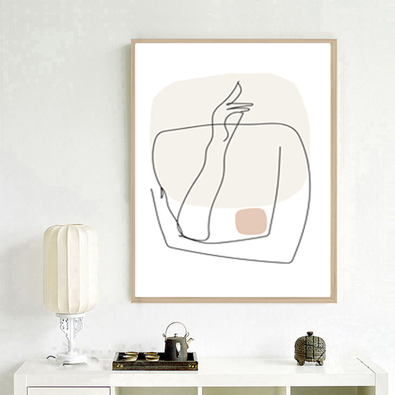 Prints drawn in one line, minimalist poster 1