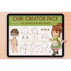 122 procreate chili stamps, procreate anime, procreate brushes, procreate manga