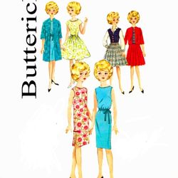 Digital Vintage Sewing Patterns Butterick 2931 Clothes for Barbie and Fashion Dolls 11 1\2 inches