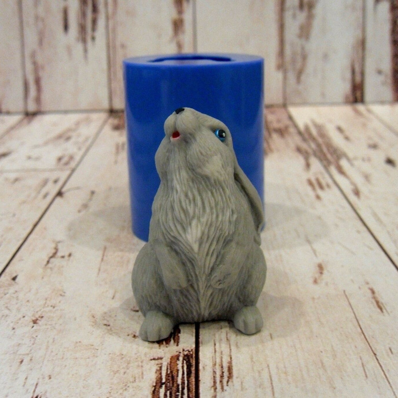 Bunny soap and silicone mold