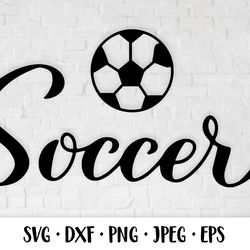 Soccer typography. Sports design. Activity game SVG