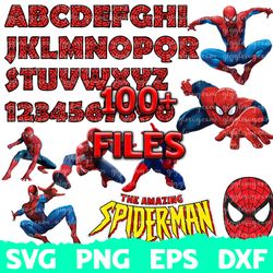 spiderman bundle svg, superheros svg, marvel svg, avengers svg, endgame svg