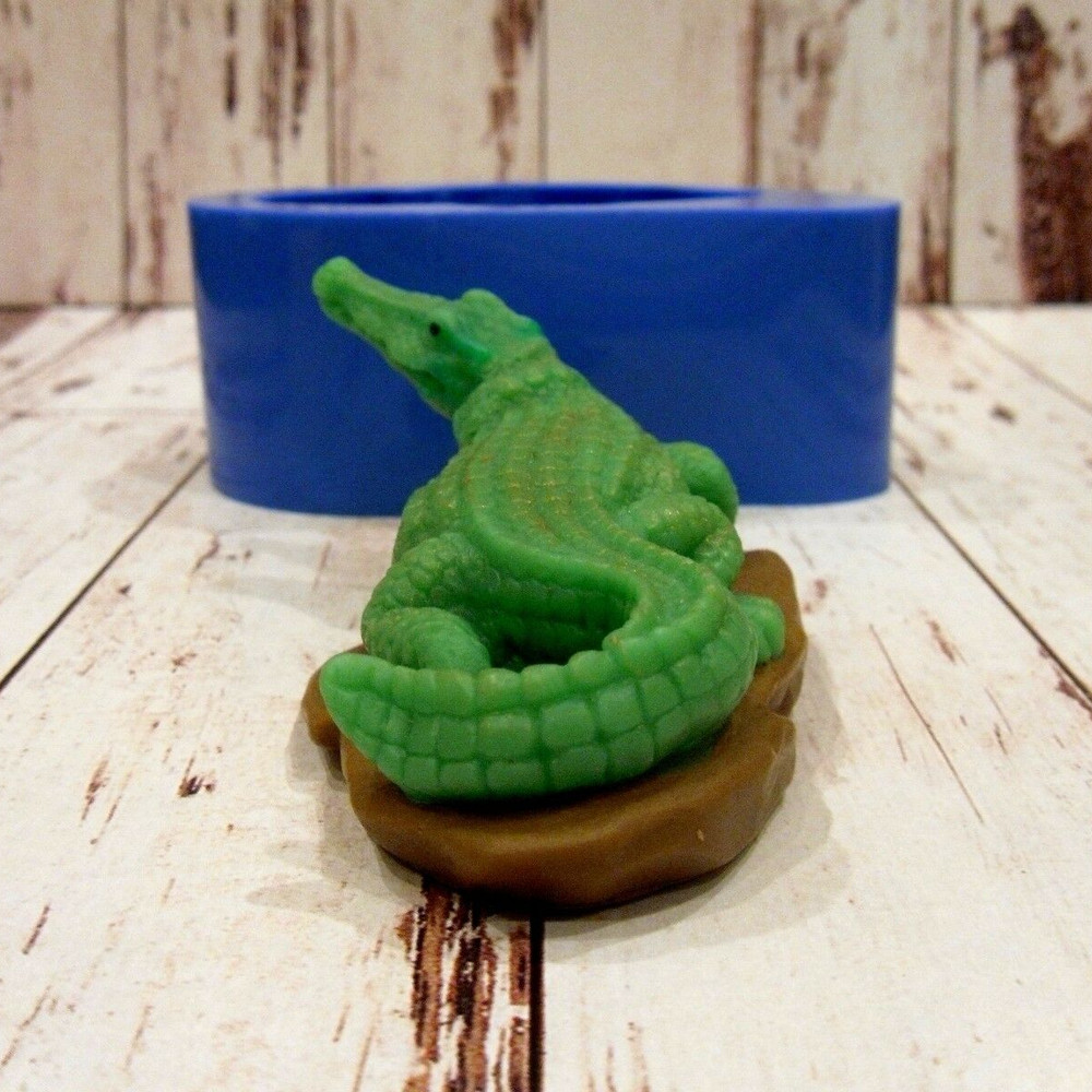 Crocodile soap and silicone mold