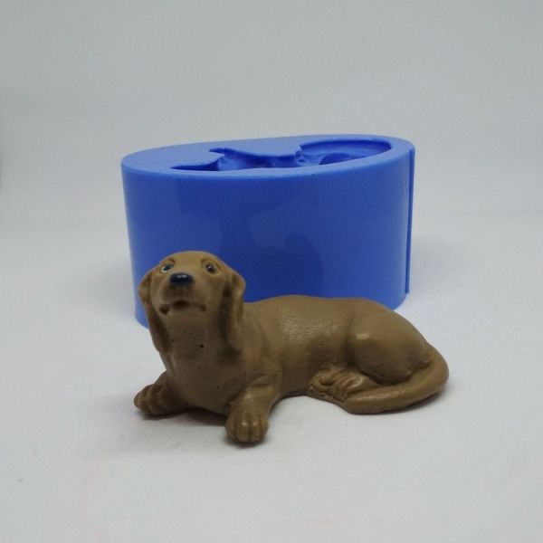 Dachshund soap and silicone mold