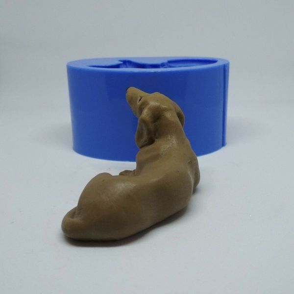 Dachshund soap and silicone mold