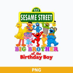 big brother of the birthday boy png, sesame street png, monster friends png