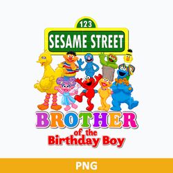 Brother Of The Birthday Boy PNG, Sesame Street PNG, Sesame Street Character PNG Digital File