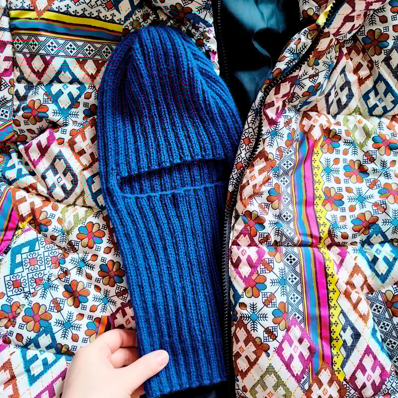 Knit Balaclava unisex ski mask with 1 hole helmet Christmas gift Women balaclava Women balaclava Warm balaclava