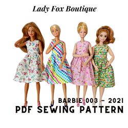 Barbie Made To Move dress pattern